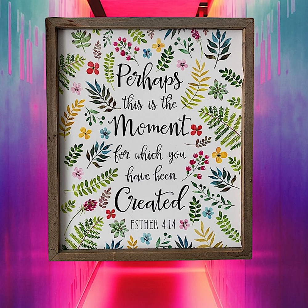 Esther 4:14 framed print